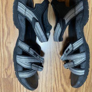 Teva Womens Tirra Sandal Black/White 7.5